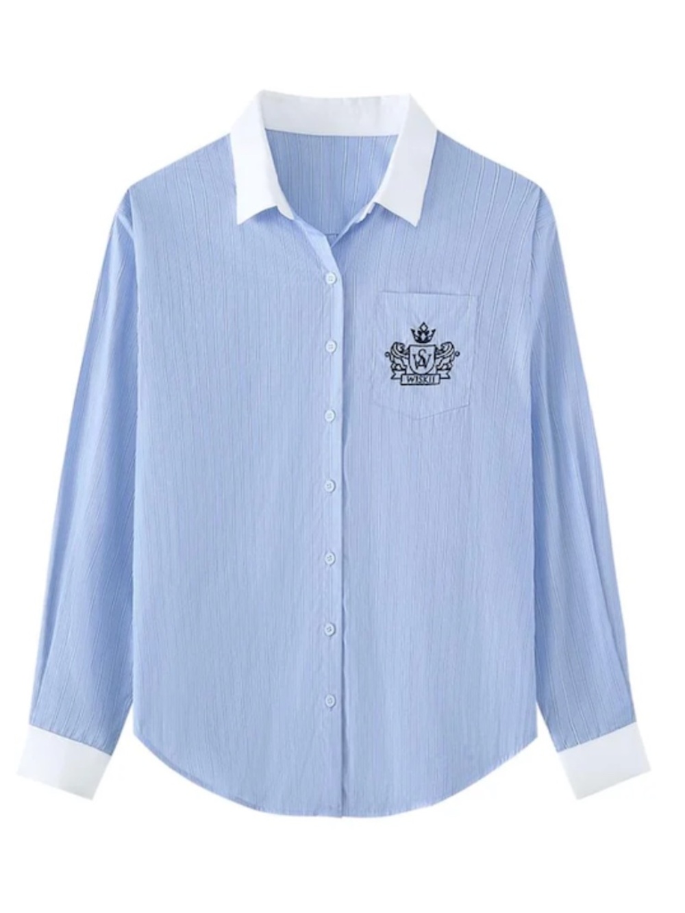 BRAND NEW Wiskii Active Blue Button Up in S/M